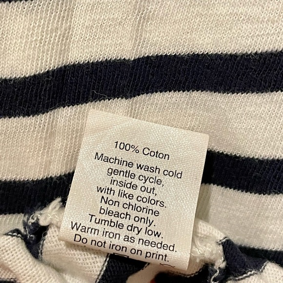 J. Crew Collections Striped Flower Tee - Picture 6 of 6